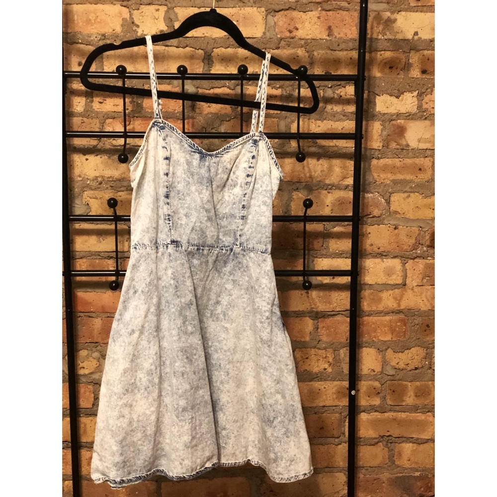 Denim skater dress
